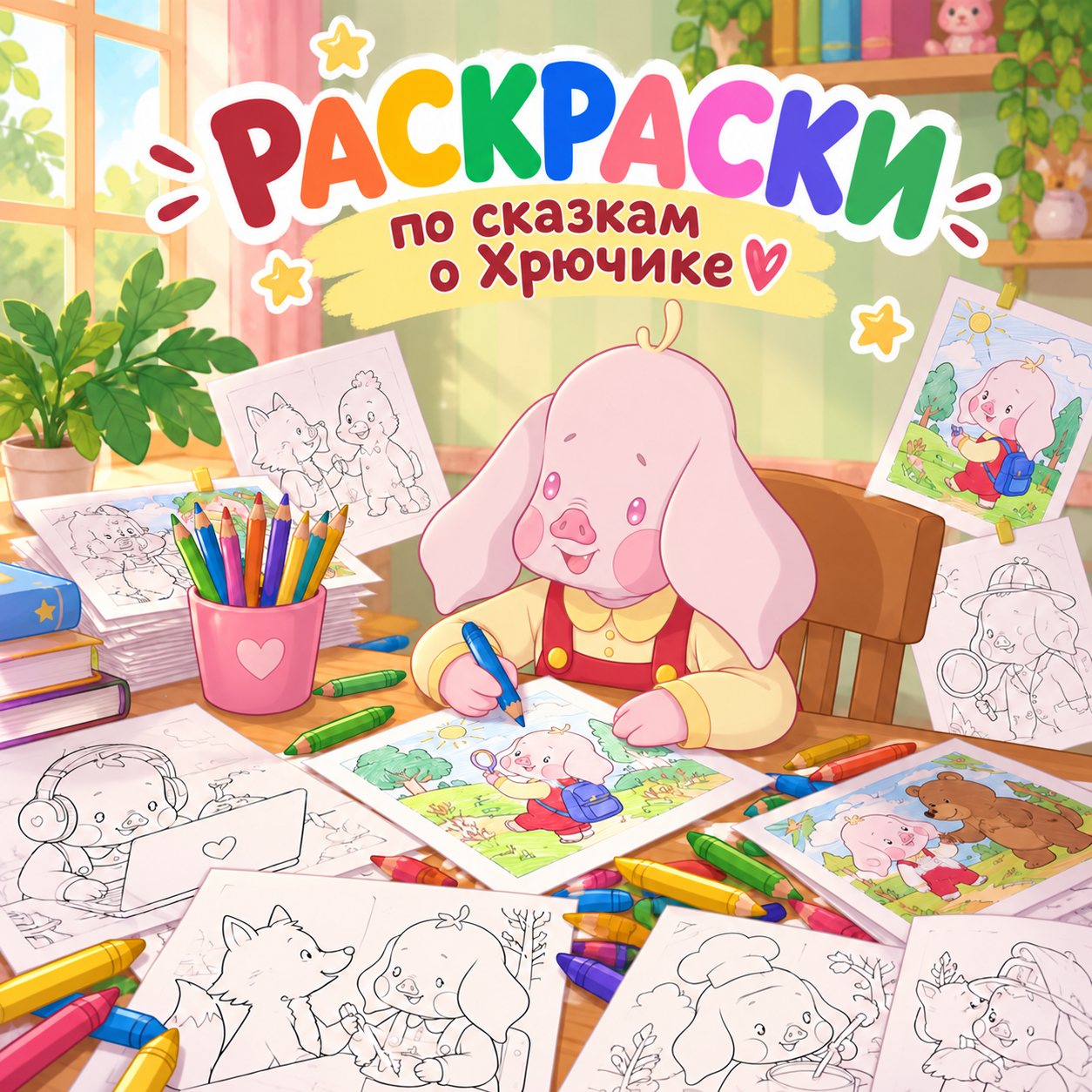Раскрашиваем вместе с Хрючиком!